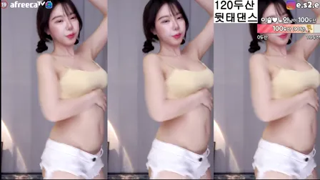 AfreecaTV主播露水BJ이슬이2022年2月28日直播视频舞蹈剪辑134046
